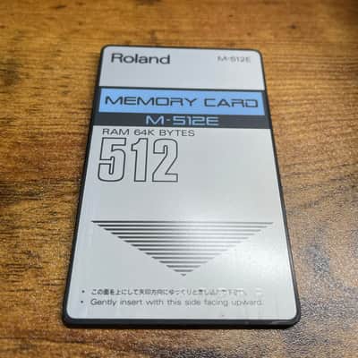Roland M-512E Vintage RAM Card/Memory Card 90’s image 3