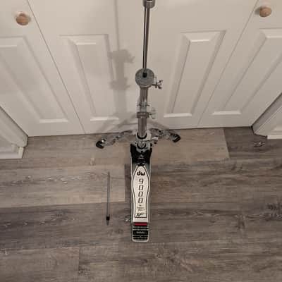 DW DWCP9500TBXF 9000 Series Double-Braced 2 Leg Hi-Hat Stand with Extended Footboard 2010s - Chrome image 1