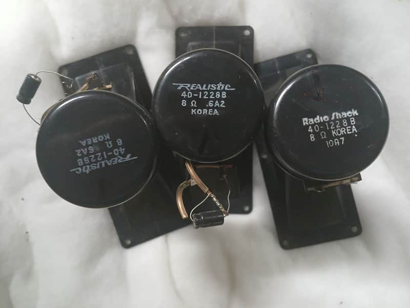 HORN TWEETERS 8X3 RADIO SHACK FOSTER LOT OF 3! image 1