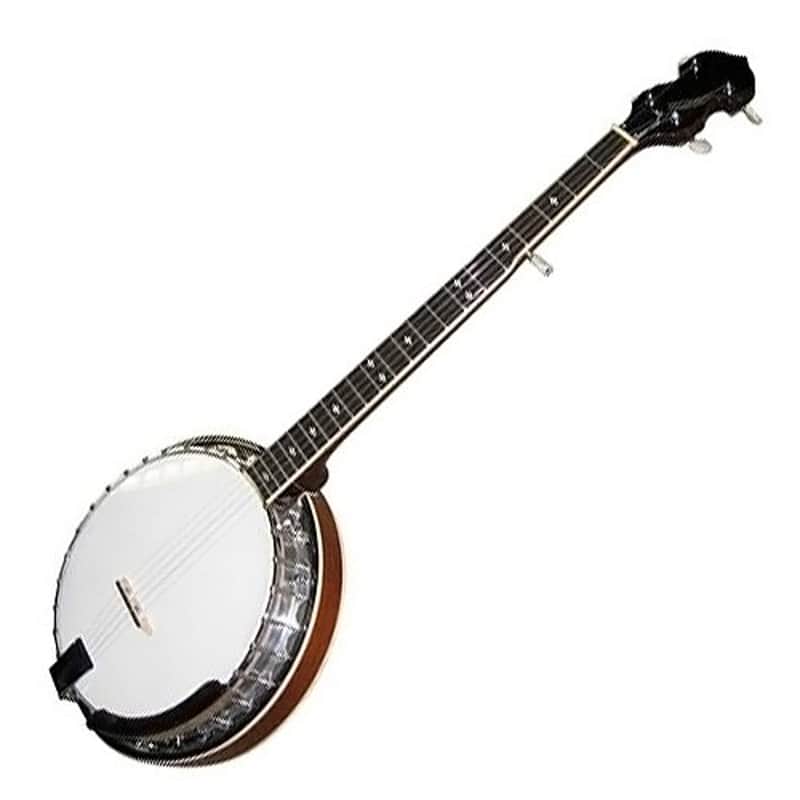 Stagg BJM30 LH Mahogany Resonator Bluegrass 5-String Banjo with Metal Pot For Left Handed Players image 1