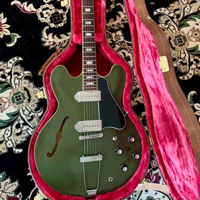 Gibson Memphis Limited Edition ES-330 2018 - Olive Drab Green VOS image 2