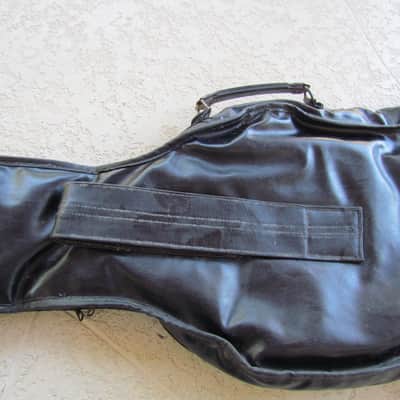 Vintage Fender Bass Gig Bag 1960's Era Unlabeled Fender Style Bass Gig Bag Cool Vintage Leatherette Bass Gig Bag image 7