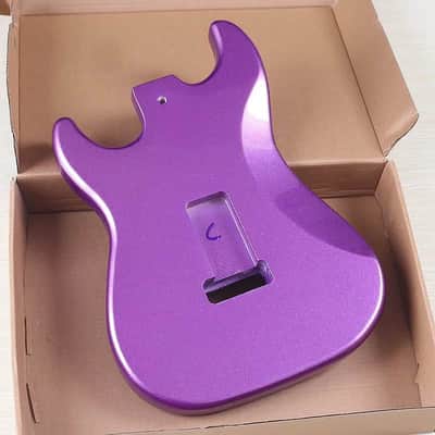 Metallic Purple Guitar Poplar Wood Strat Style Body image 2