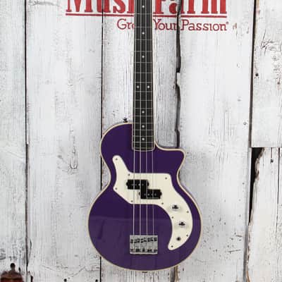 Orange Glenn Hughes Signature O Bass Electric Bass Guitar Purple with Gig Bag image 4
