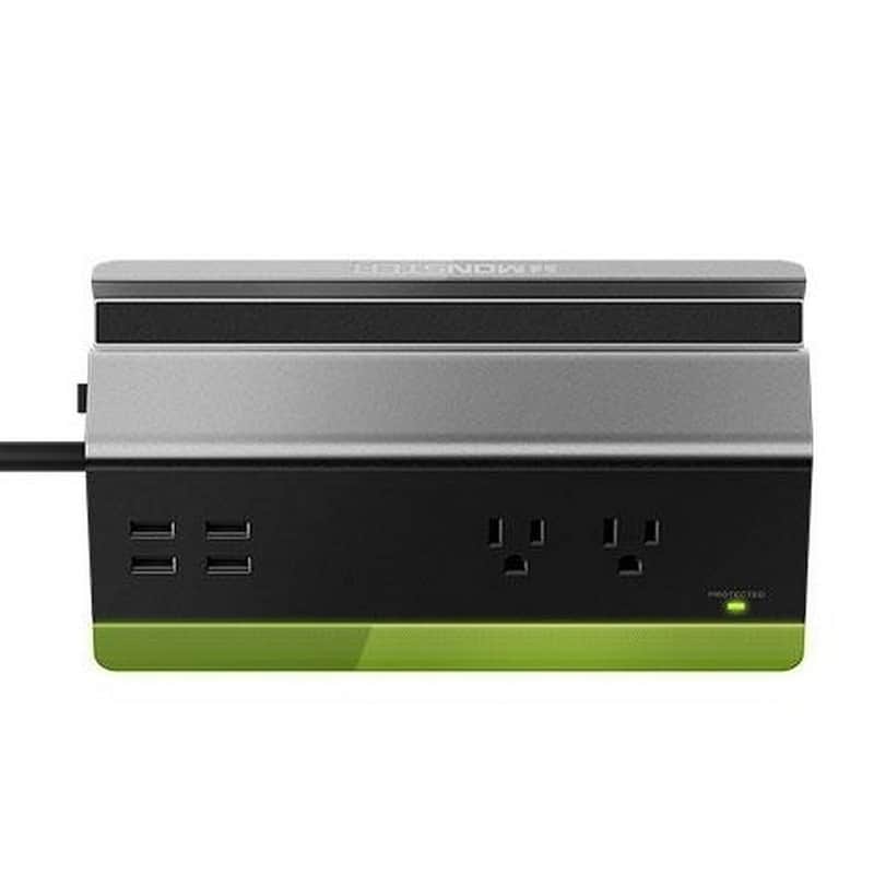 Monster 2 Outlets and 4 USB Power Charging Station image 1