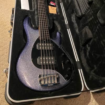 Ernie Ball Stingray 5 HH Fretless 2017 Starry Night Sparkle Burst (limited run) image 3
