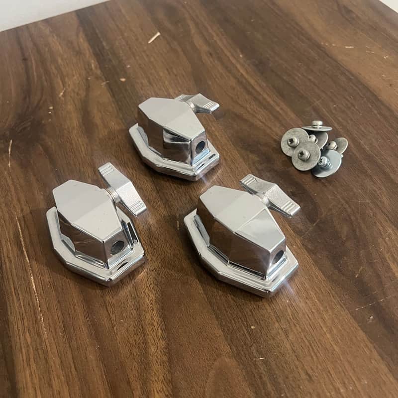 Set of (3) - Vintage Pearl DLX MLX Floor Tom Mounts image 1