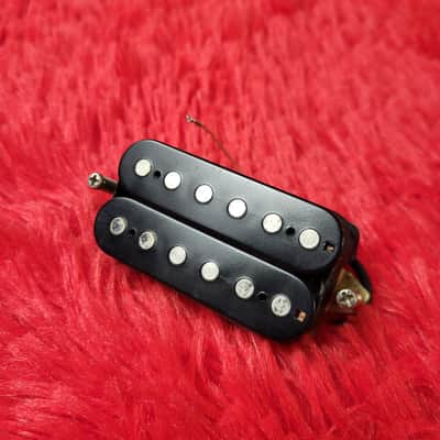 Unknown Brand Humbucker - Possibly 1980's - 2020's - Black - Double Slug - 8.59K - Ceramic Magnet image 2