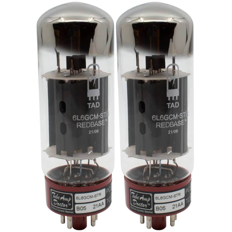 6L6GCM-STR, Redbase, Tube Amp Doctor, Matched Vacuum Tube, Matched Pair image 1