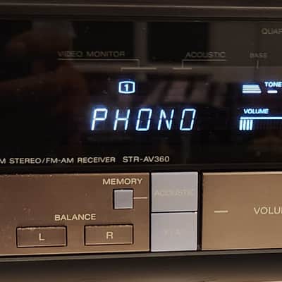 Sony Vintage Sony STR-AV360 is an FM/AM stereo receiver 1987 - Black image 1
