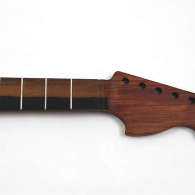 Macassar Ebony on Quarter Sawn Bubinga S-Style Custom Guitar Neck-USA Made image 3