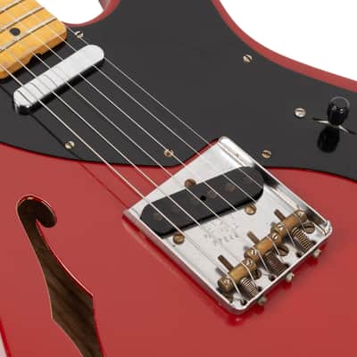 Used Fender Custom Shop Thinline Telecaster Tele Relic Dakota Red 2009 image 7