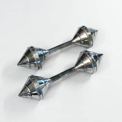 Polished Barbell "Live" Shakers (Pair) - 80's image 3