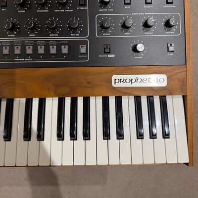 Sequential Prophet-10 Rev 4 61-Key 10-Voice Polyphonic Synthesizer 2020 - Present - Black with Wood Sides image 6