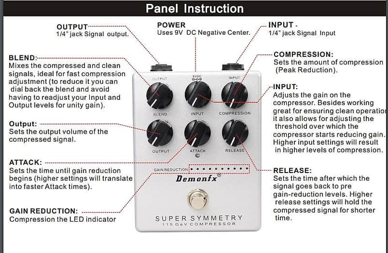 DemonFx SUPER SYMMETRY Compressor for Bass New Release | Reverb
