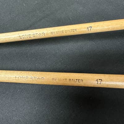 Vintage Mike Balter 17, Bass Marimba Mallets, Extra-Soft,  Light Blue, 1990s, Birch Handles - MINT image 2