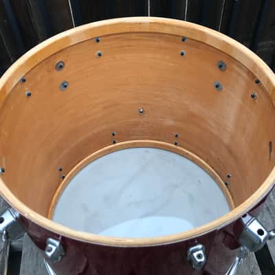 Slingerland 18”x20” Floor Tom 3ply O’rings- Red Glass (Rare) image 13