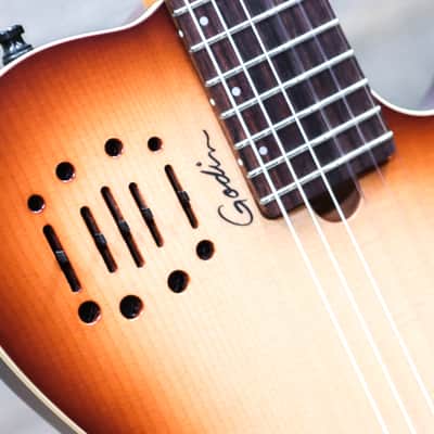 Godin Multiac Nylon Encore Spruce Lightburst SG Prototype "B-Stock" Electro-Classical Guitar w/Bag image 5