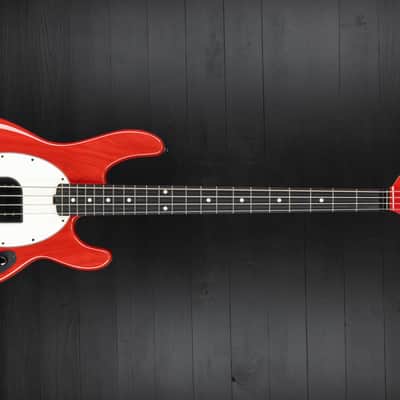 Music Man USA StingRay 4 Tim Commerford Artist Series - Caliper Red (active) image 4