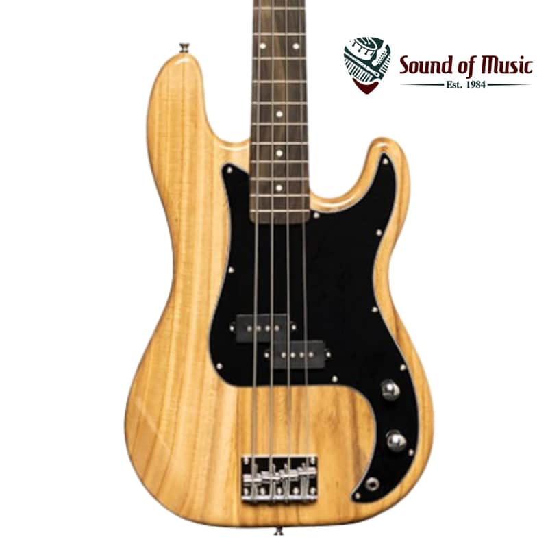 Stagg SBP-30 Standard "P" 4-String Electric Bass Guitar - Natural image 1