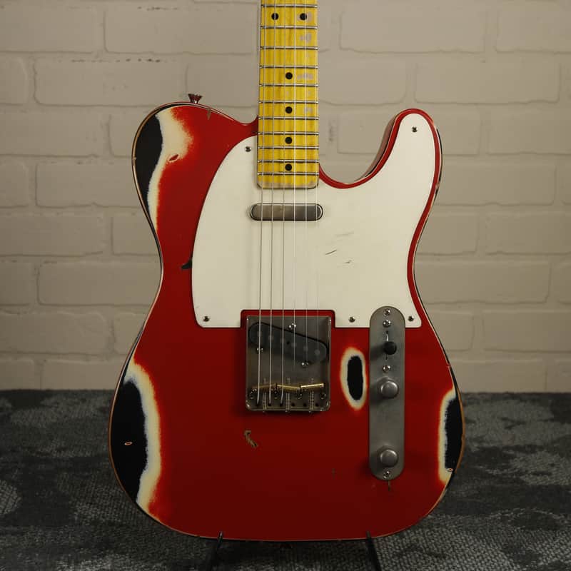 Nash T-57 Alder Dakota Red/Black Heavy Relic *Boat Neck* w/Nash Case #COL89 image 1