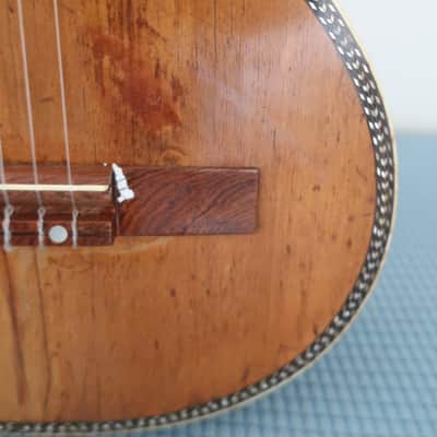 Antique 1890s Unknown Classical Baroque Parlor Guitar Exquisite Inlays Wood Rosewood Mahogany Martin Regal Washburn Possibly Made By Aubry-Maire or Jérôme Thibouville-Lamy (J.T.L.) Mirecourt, France image 7