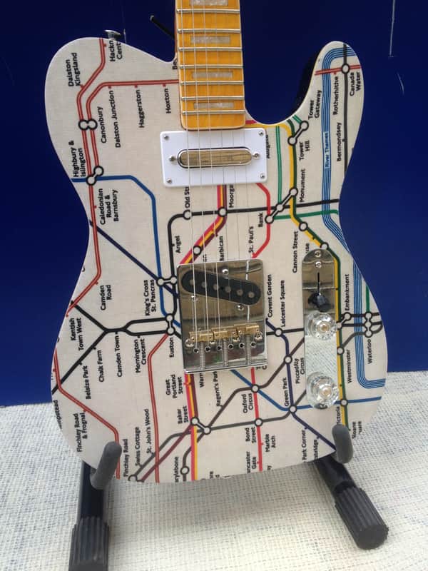 Jenson of london tube map tele style elecrtric guitar image 1