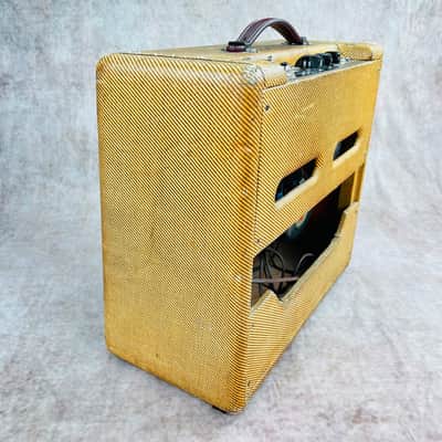 1954 Fender Deluxe Amplifier 5D3 Wide Panel - Tweed image 6