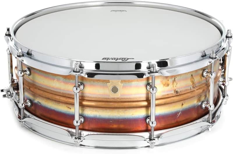 Ludwig Raw Bronze Snare Drum with Tube Lugs - 5 inch x 14 inch image 1