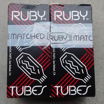 Ruby 6L6 5881 Tube Pair - NOS in Original Boxes - Tested! 5 image 2