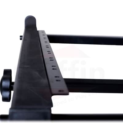 Griffin Rackmount Stand and Adjustable Top Mixer Platform Mount - 19U Rolling Cart Holder for Music Studio - Pro Audio Recording Cabinet Stage Equipment image 7