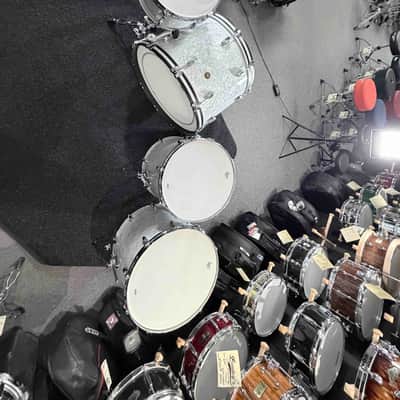 ~WOW!~ Gretsch USA Custom 4-Piece 13/16/18/24 Drum Kit Set in 60's Marine Pearl Nitron image 6