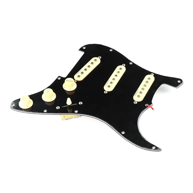New Loaded Guitar Pickguard SSS Alnico 5 Pickup Capacitor Clear Bobbin for Strat ST image 1