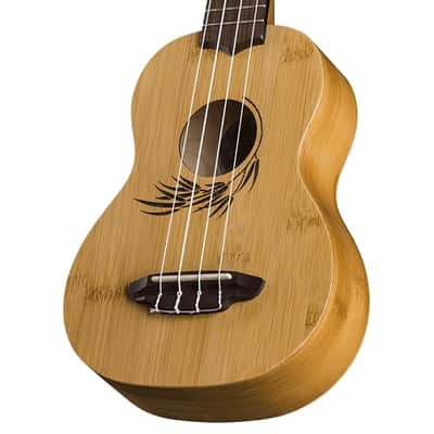 Luna Bamboo Soprano Ukulele w/Gigbag image 8
