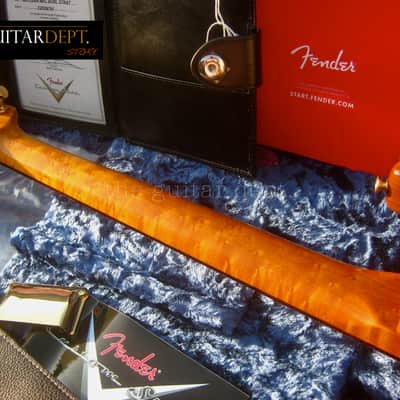 ♚ AS NEW ♚ 2022 Fender CUSTOM SHOP Artisan BURL Maple STRATOCASTER ♚AAAA ♚ EBONY ♚ Handwounds ! image 19