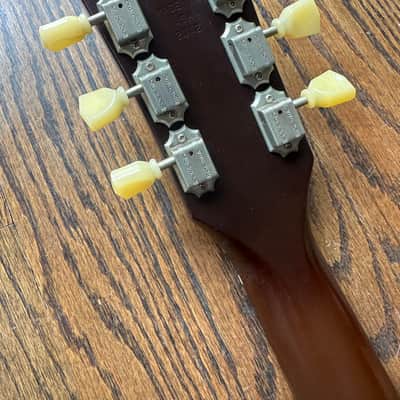 2012 Gibson Les Paul Studio ‘50s Tribute with Humbuckers - Satin Gold Top Dark Back w/ OHSC image 9