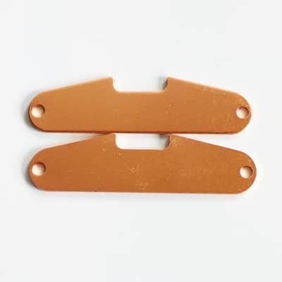 3 Piece Guitar Brass Strat Style Single Coil Pickups Steel Base Plates image 4