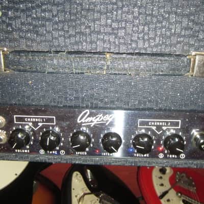 1960 Ampeg M-15 Big M Combo Amp Blue Tolex image 4