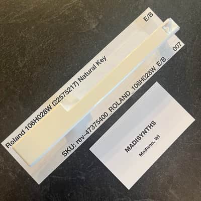 ORIGINAL Roland Replacement Weighted E/B Key (106H028W) for D-50, JX-8P, JX-10, Juno-2, etc (SK-361 keybeds)