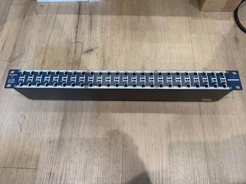 Samson S-Patch Plus S Class 48-Point Balanced Patchbay 2010s - Blue Bild 1
