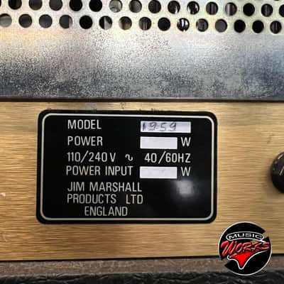 Marshall 1981 Jcm800 Superlead 1959 100 W 4 Input True Vintage image 8