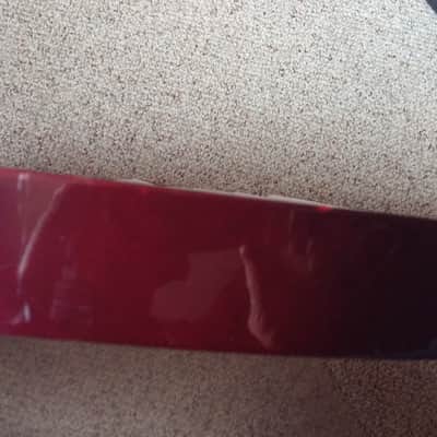 22" NOS Wood Bass Drum HOOP Maple  RED GLOSS LACQUERED BEAUTIFUL SHAPE !!!! image 4