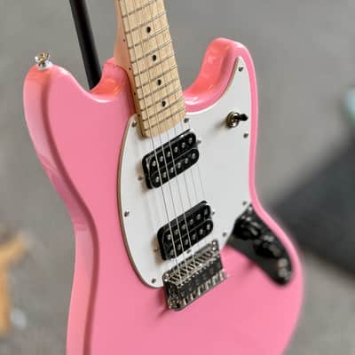 Squier by Fender Sonic Mustang Electric Guitar, Flash Pink image 2