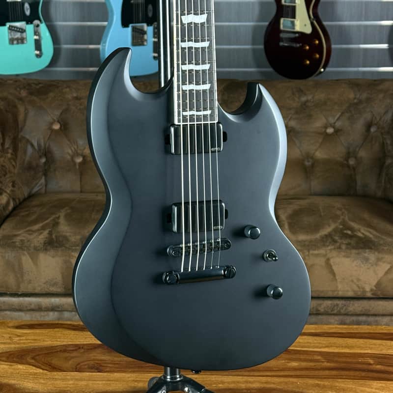 ESP LTD Viper-1000 Baritone Black Satin - NEW image 1