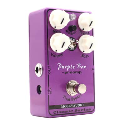 Mosky purple box Preamp Effect Pedal True Bypass,Import Tax included to USA buyer image 3