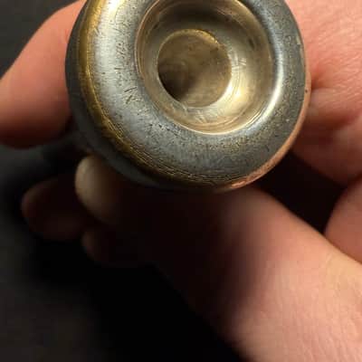 Immagine J.Parduba & Son New York - Trumpet Mouthpiece Double-Cup ⭐️4 1/2⭐️ 1940’s - Original silver-plating - 1