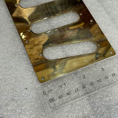 Silverlake Guitars Brass Triple Single Coil Mounting Plate for Wolf Guitar image 2