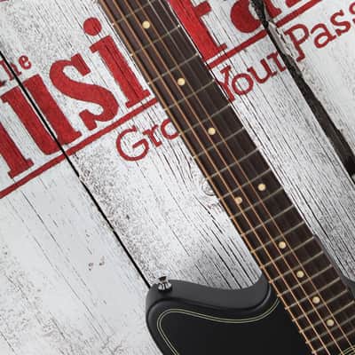 Fender Acoustasonic Standard Jazzmaster Acoustic Electric Guitar Black Finish image 10