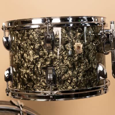 2026 Ludwig Moss Green Pearl Classic Maple Downbeat Drum Set image 6