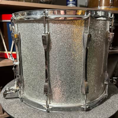 Ludwig Marching Snare Drum In Silver Sparkle image 5